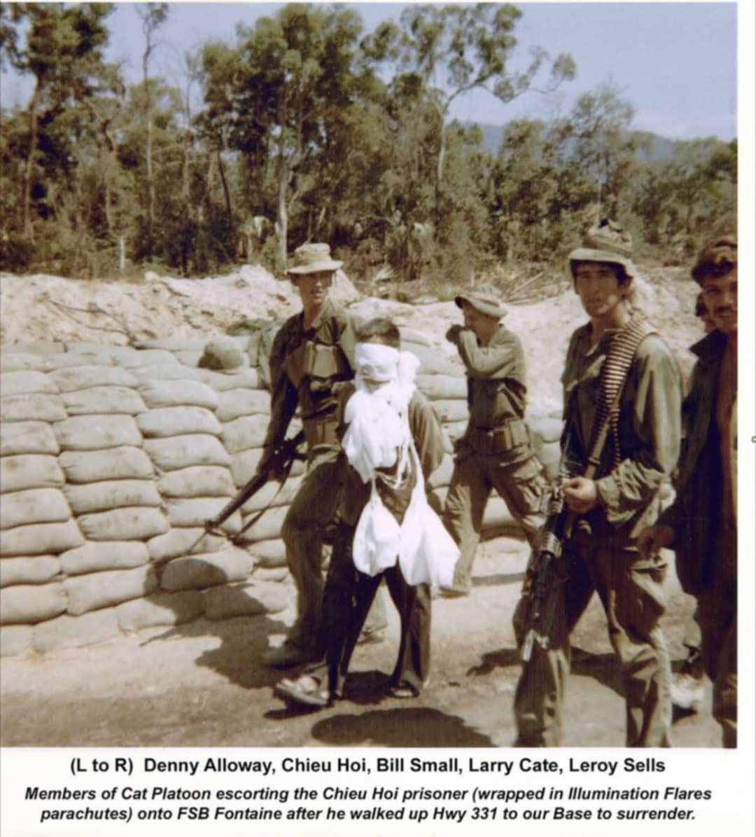 Cat Platoon escorting Chieu Hoi rallier onto FSB Fontaine, ~May 1971