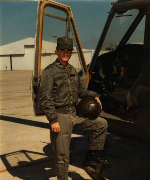 Capt. Martin Fanning with his pilot's gear.