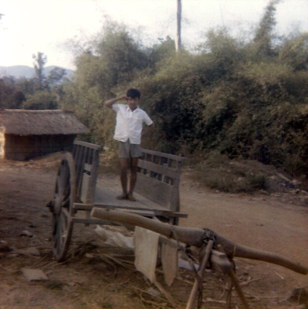 Village boy's salute