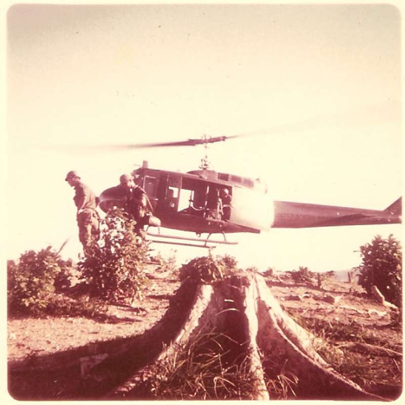 Helicopter pickup, 1967