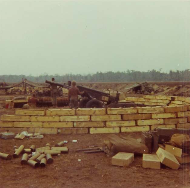 Howitzer position, FSB Carolyn, 1970