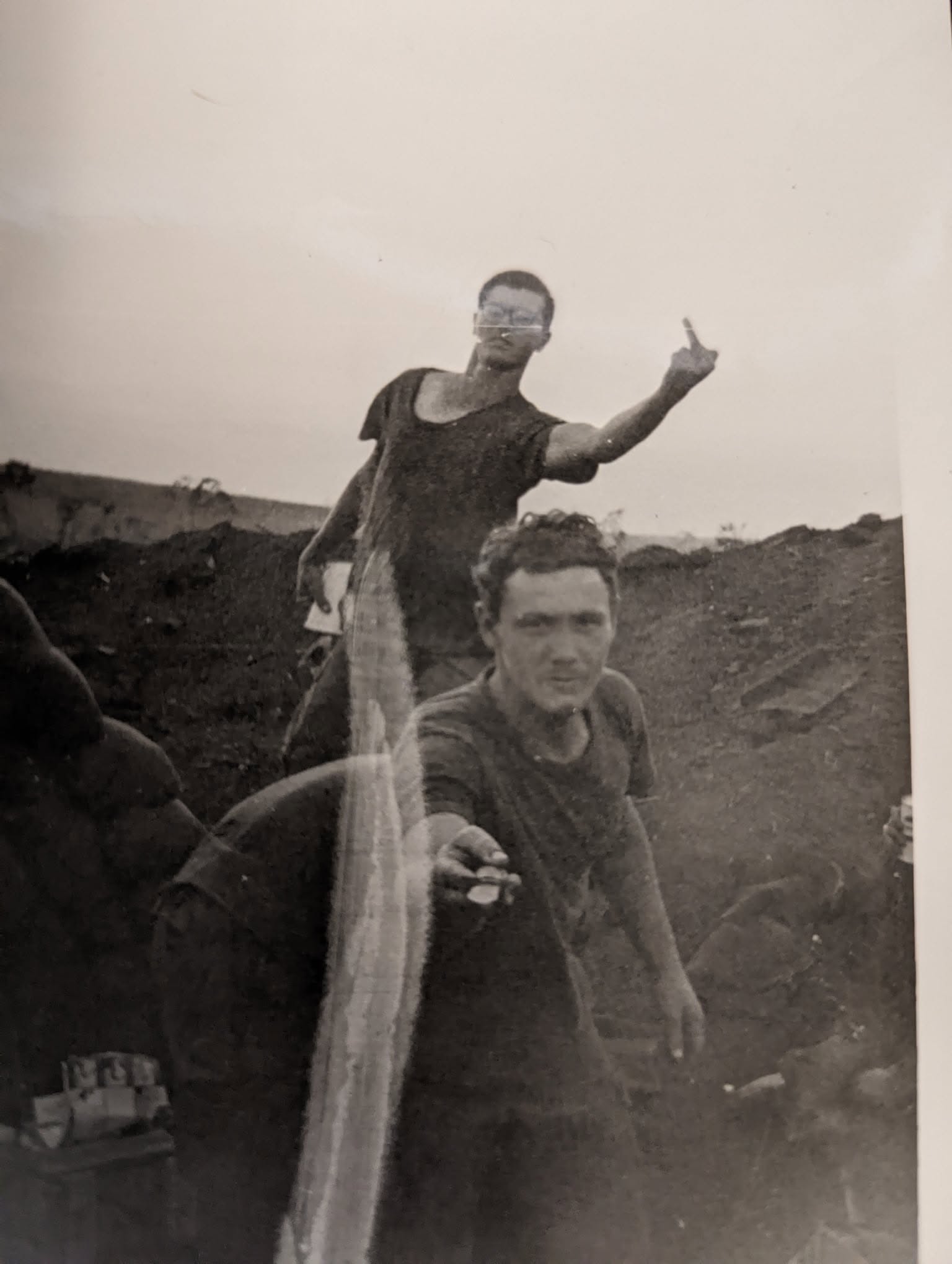 Gary Monteleone at a firebase