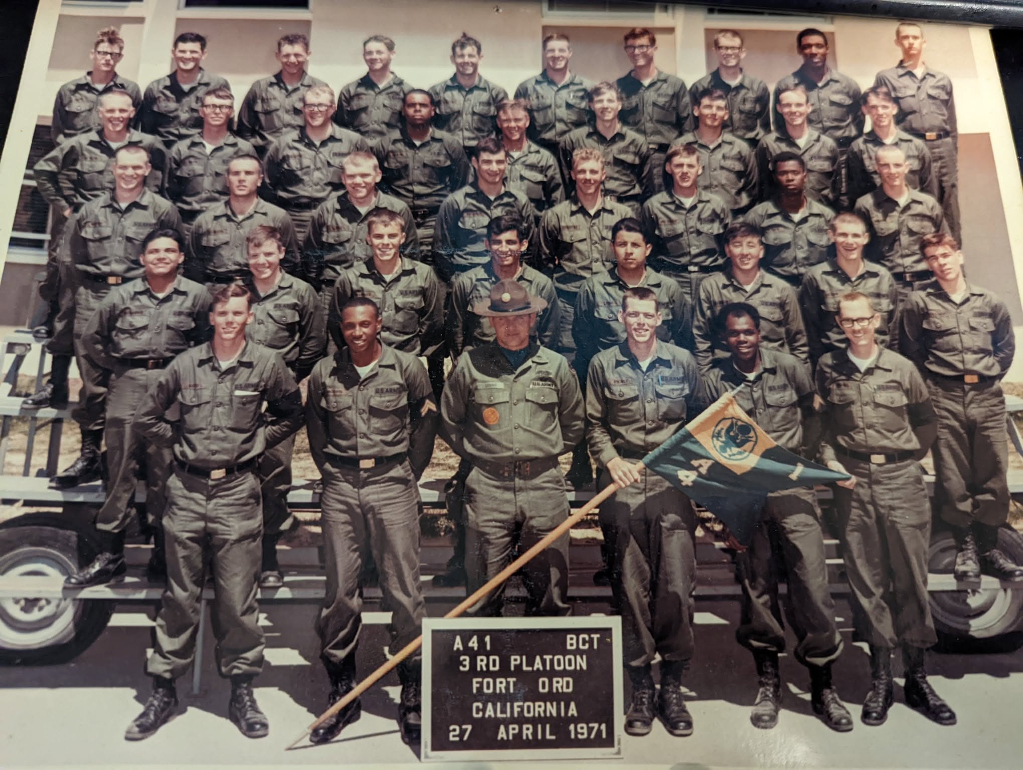 Gary Monteleone, A-4-1 BCT 3rd Platoon, Fort Ord, April 1971