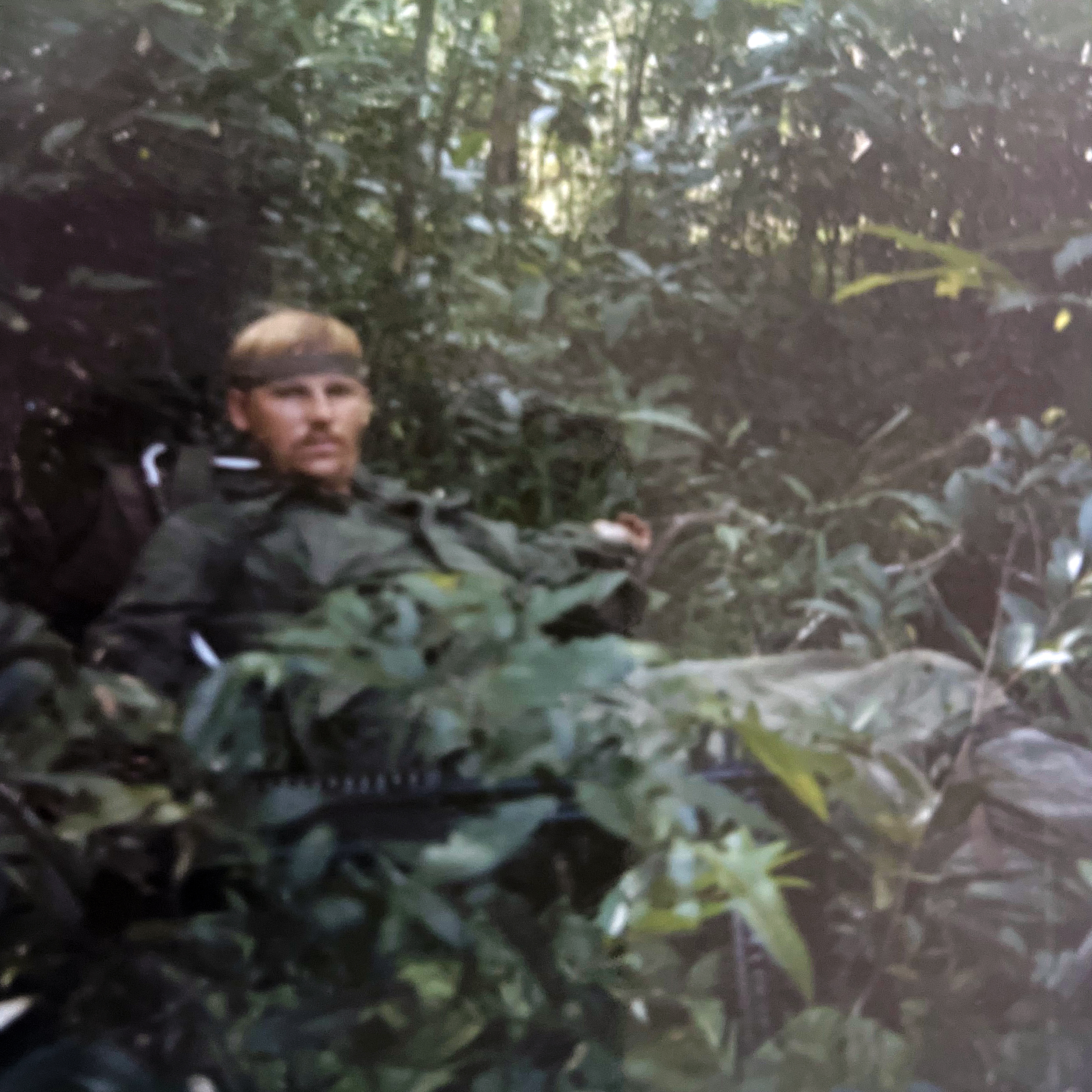 Ken Weaver in a candid moment in the bush