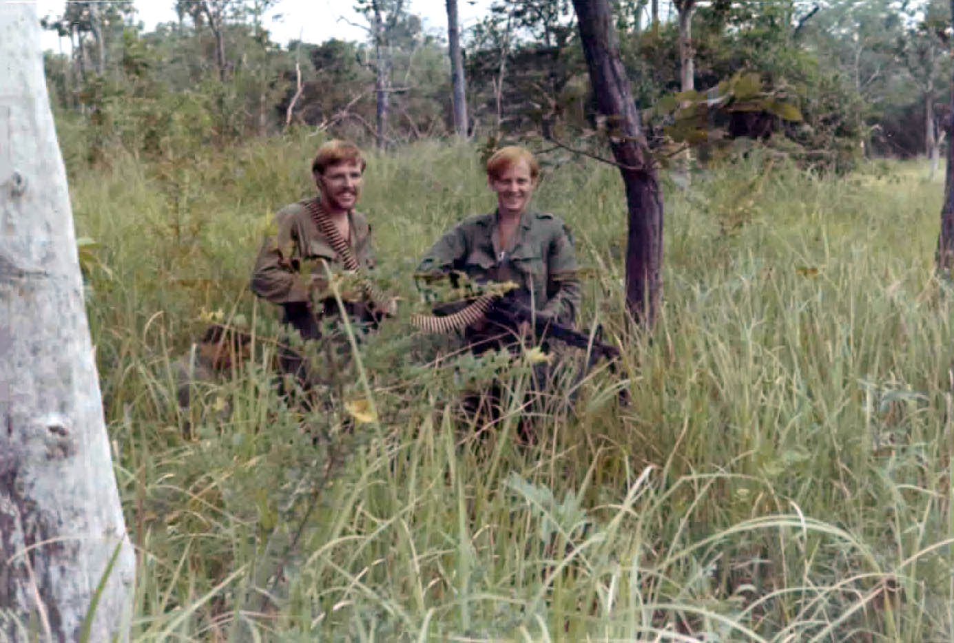 Marvin Miller (left) and Bill Small in the bush