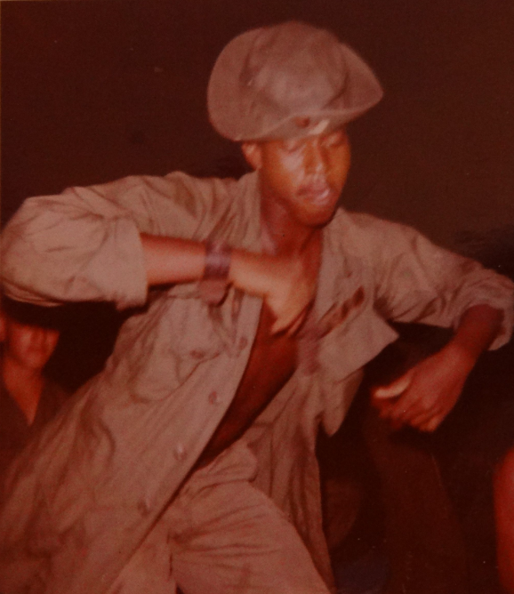 Clarence Saulsberry during R&R