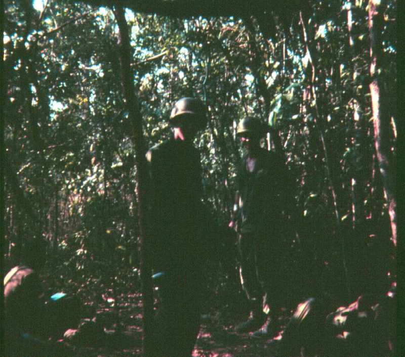 Soldiers in the thick jungle, 1968