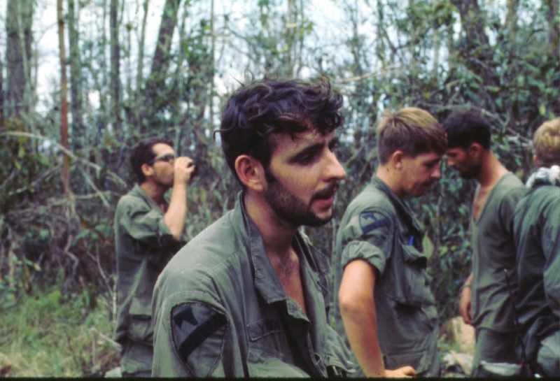 Clyde Dalrymple with fellow Wild Cat soldiers