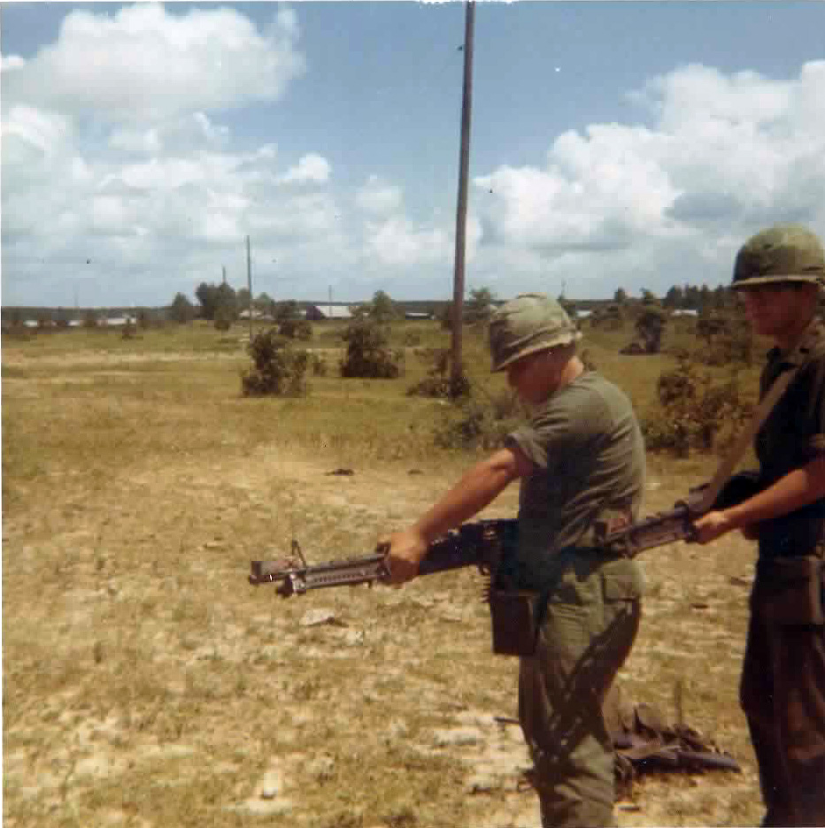 M60 gunners at firebase perimeter — 1971