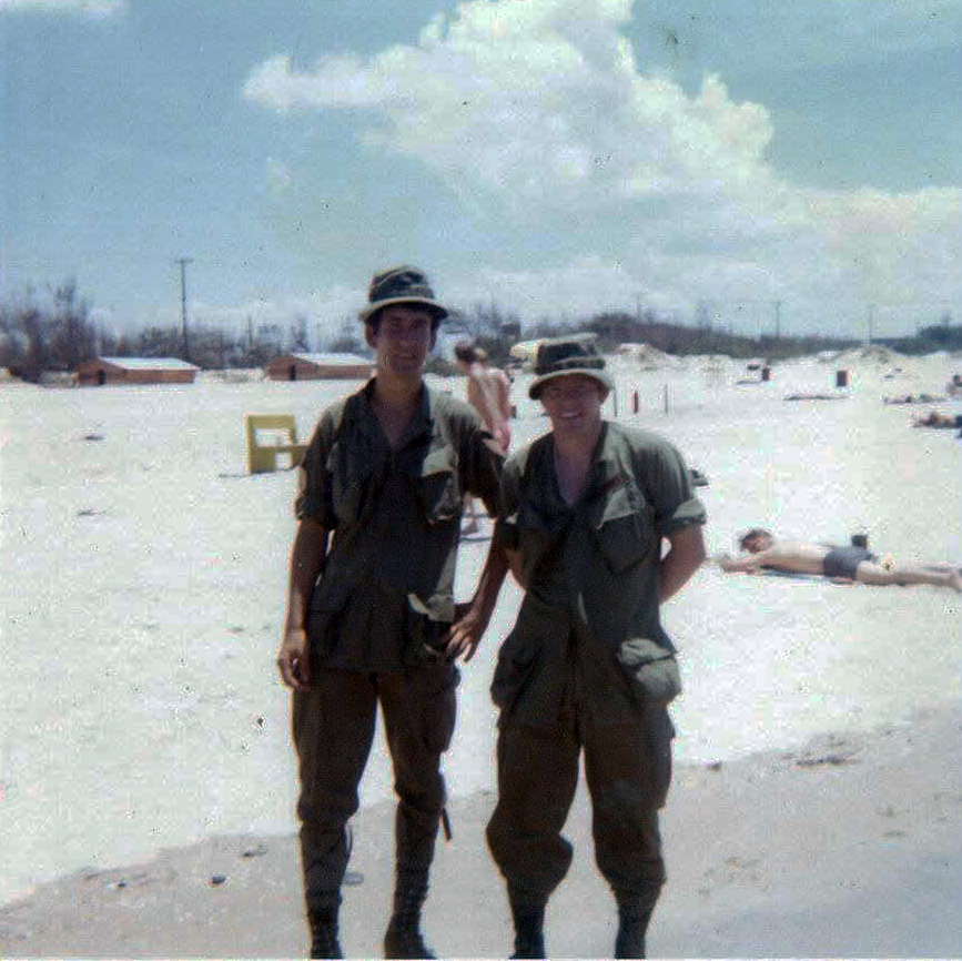 Larry Cate and Marvin Miller — Vũng Tàu R&R, early 1971